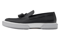 HERMES Ecoutes Loafers Men's Black White