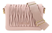 MIU MIU Lambskin Shoulder Bag Women's Pink