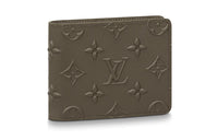 LOUIS VUITTON Slender Wallet Monogram Seal Khaki