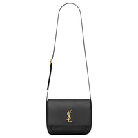 SAINT LAURENT Niki Leather Shoulder Bag Women's Black