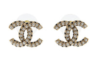 CHANEL Earrings Women's Gold/Black