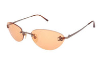 CHANEL Logo Plaque Oval-framed Sunglasses