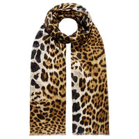 SAINT LAURENT Silk Knit Scarves Women's Brown