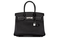 HERMES Birkin Epsom Leather Birkin Bag Handbags Regular Women's Noir Black