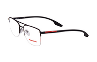 PRADA Metal Aviator Eyeglass Frames Men's Black