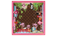 LOUIS VUITTON XMAS Silk Scarves Women's