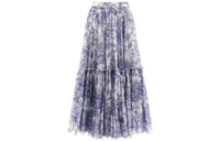 DIOR Casual Long Skirts Women's Blue