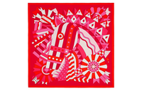 HERMES Silk Scarves Women's Red