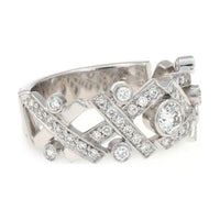CHANEL 18K White Gold Rings Women's Silver