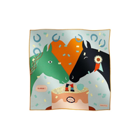 HERMES Silk Scarves Women's Multicolor