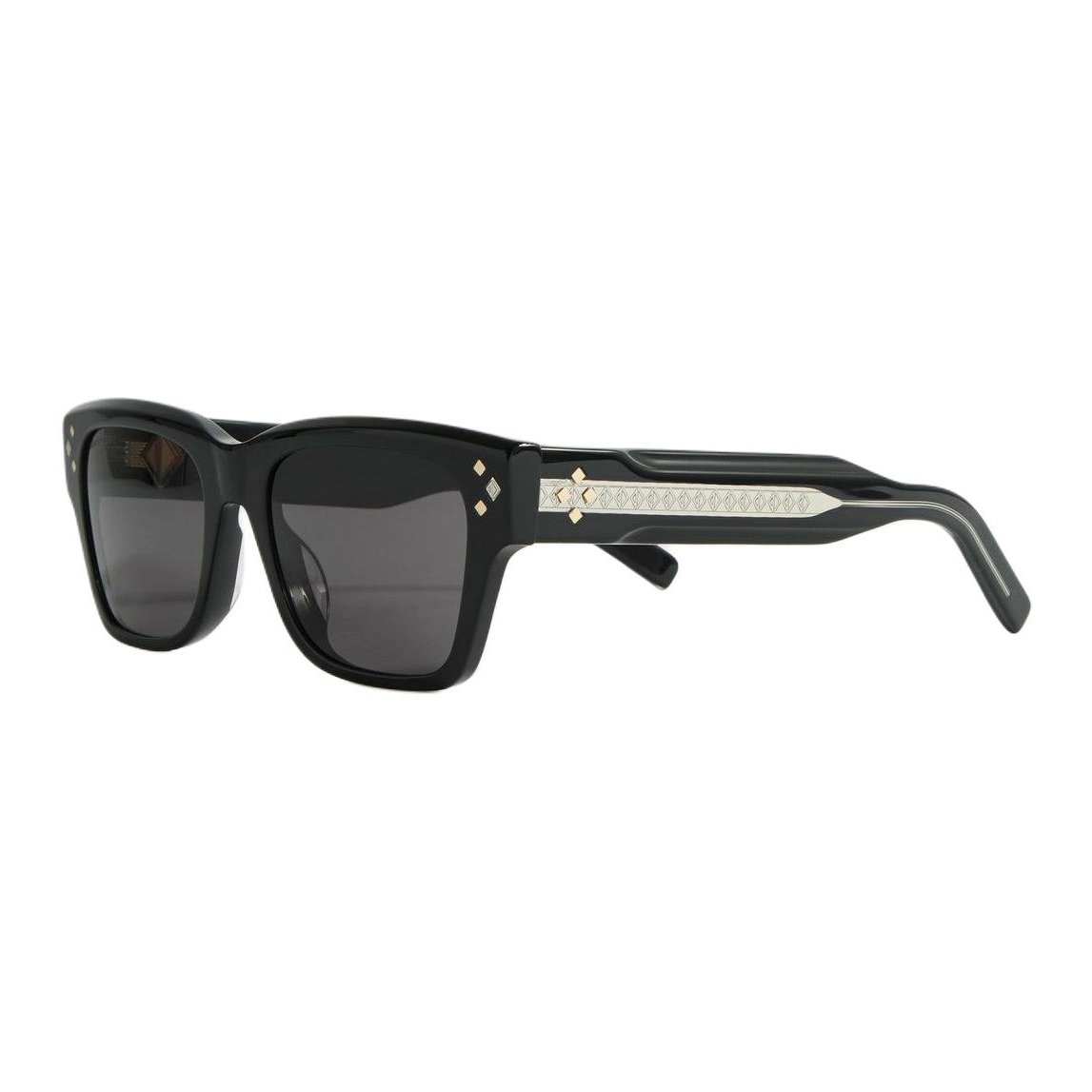 DIOR Acetate Metal Square Sunglasses Men's Black