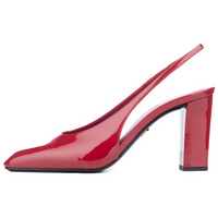PRADA Chunky Heel High Heels Women's Red