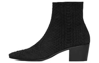 SAINT LAURENT Ankle Boots 6cm Men's Black