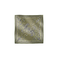HERMES Silk Scarves Women's Clay Green
