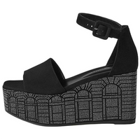 HERMES Illusion Strap Sandals 3.5cm Women's Black