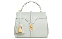 CELINE Cow Leather Shoulder Bag Crossbody Bag Handbag Mini Women's Light Green