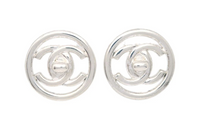 CHANEL 1997 Cc Turnlock Clip on Earrings