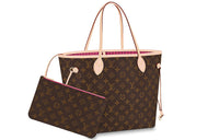 LOUIS VUITTON Neverfull Monogram Mm Pivoine Lining