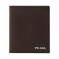 PRADA Leather Wallet Men's Brown