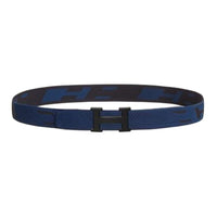 HERMES Metal Leather Belts Men's Black Width: 3.2cm