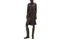 HERMES Long Sleeved Dresses Women's Brown