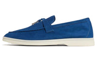 Loro Piana Summer Walk Casual Single Shoes Women's Blue
