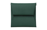 HERMES Bastia Sheepskin Wallet Women's Cypress Green