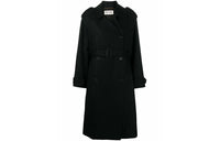 SAINT LAURENT Trench Coats Women's Black
