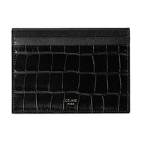 CELINE Cow Leather Card Holder Men's Black