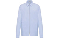 DIOR Christian DIOR Couture Pinstriped Zipped Shirt