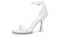 LOUIS VUITTON Sparkle One-Strap Sandals 9.5cm Women's White