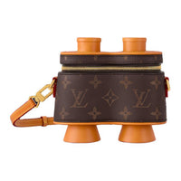LOUIS VUITTON Cow Leather Shoulder Bag Men's Brown