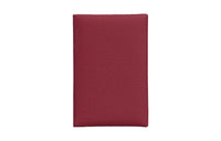 HERMES Calvi Epsom Calfskin Coin Purse Wallets Card Holders Women's Rubis Ruby