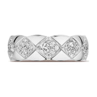 CHANEL 18K Gold Rings Women's Silver