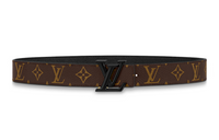 LOUIS VUITTON Leather Belts Women's Brown/Black