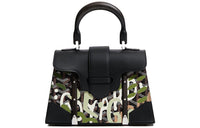 GOYARD Saigon Canvas With Leather Shoulder Bag Crossbody Bag Handbag Mini Women's Black/Green
