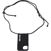 MIU MIU Rubber Material Durable Phone Cases For IPhone 15 Pro Solid Color