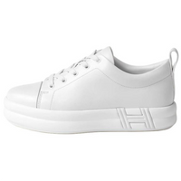 HERMES Happy Low-Top Skateboard Shoes 4cm Women's White