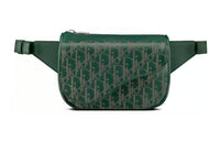 DIOR Saddle Cow Leather Fanny Pack Men's Green