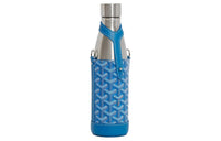 GOYARD YONNE Canvas With Leather Water Bottle Bag Shoulder Bag Crossbody Bag Medium Size Unisex Blue