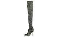 SAINT LAURENT Ella 110mm Thigh-high Boots