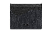 DIOR Grained Calfskin Card Holder Men's Black