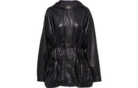 PRADA FW21 Leather Jacket Women's Black