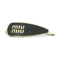 MIU MIU Brass Hair Clips Women's Black