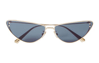 DIOR Irregular Shape Sunglasses Women's Gold