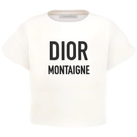 DIOR T Shirt SS22 Ivory White Kids'