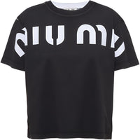 MIU MIU SS23 Regular T Shirt Women's Black
