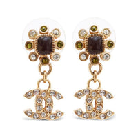 CHANEL Pre-Owned 2005 CC Rhinestone-embellished Earrings