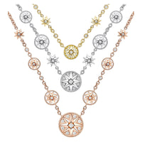 DIOR 18K Gold Necklaces Women's Rose