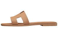 HERMES Oran Slide Slippers Women's Coffee